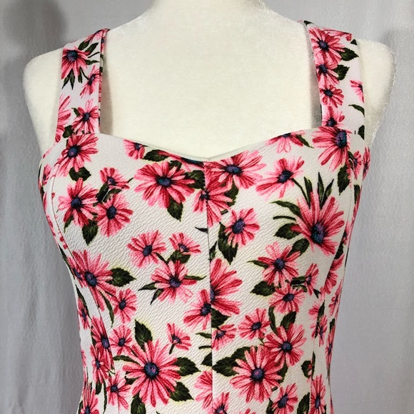Route 3 Pink Floral Sleeveless Fit & Flare Dress - Picture 2 of 8